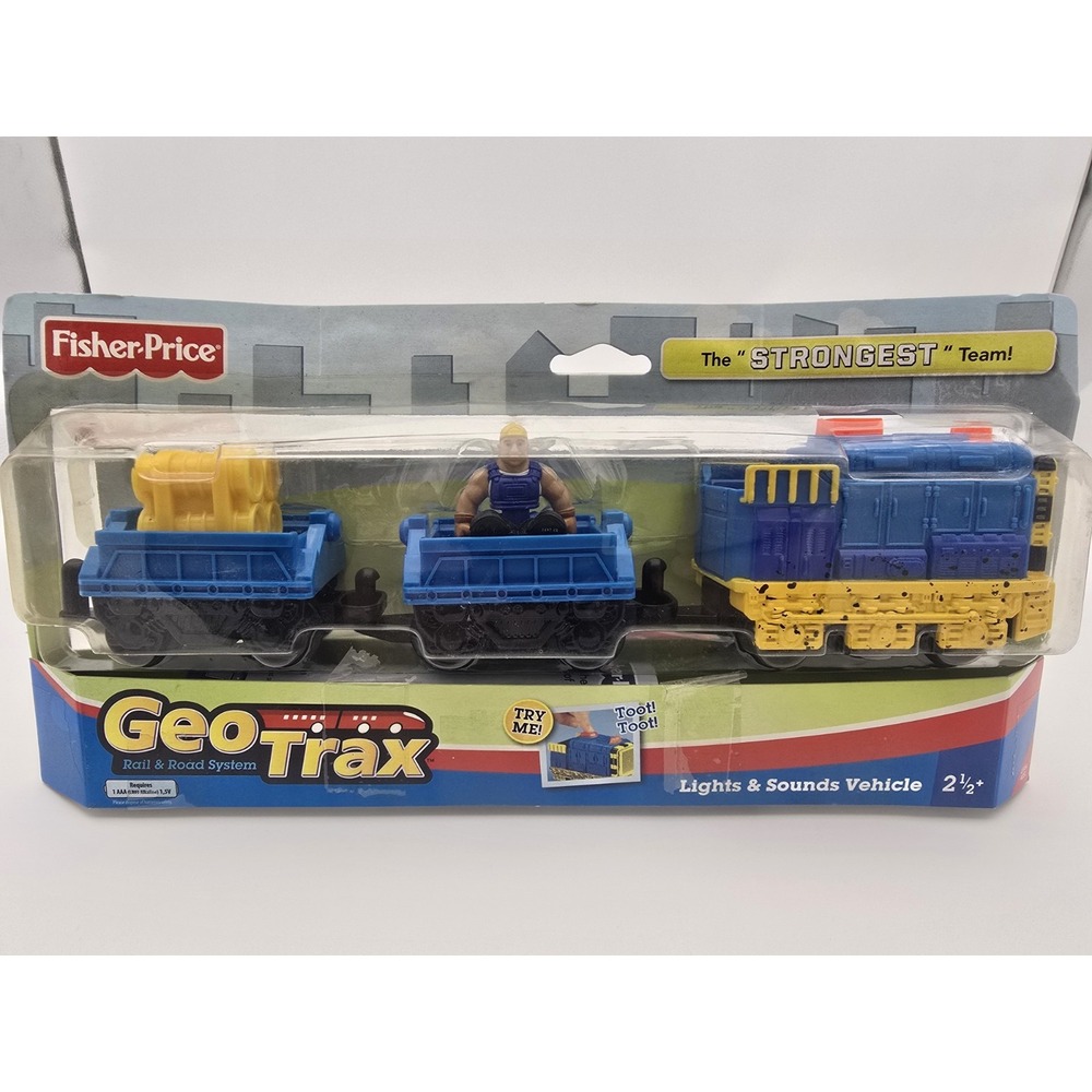 Fisher-Price GeoTrax Ox & Jed Train Set - Toy Trains, Collectible, Playset, New